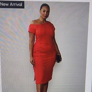 Sexy conservative red dress